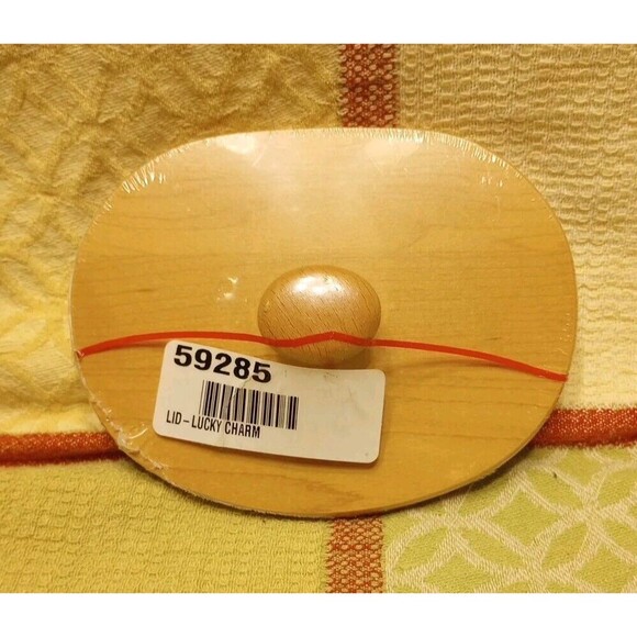 Longaberger WoodCrafts Maple Lucky Charm Basket Lid #59285 New Made USA - Picture 5 of 11